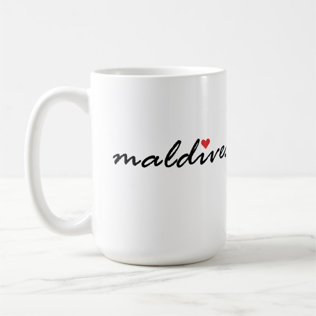 I love Maldives Coffee Mug (Left)