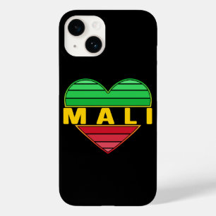 I Love Mali, Malian Heart Case-Mate iPhone 14 Case