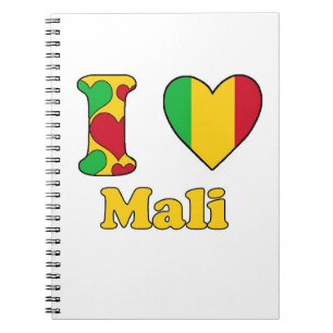 I love Mali Spiral Notebook