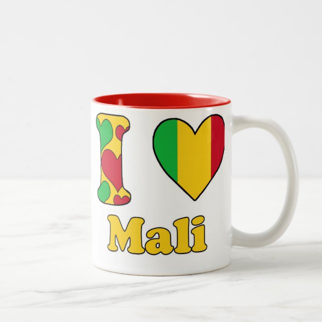 I love Mali Two-Tone Coffee Mug (Right)