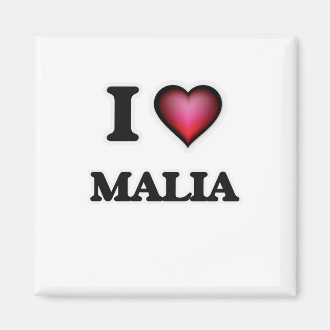 I Love Malia Magnet (Front)