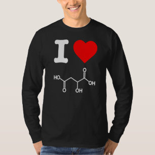 I Love Malic Acid Exfoliate Skincare Chemistry Ner T-Shirt