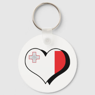 I Love Malta Keychain