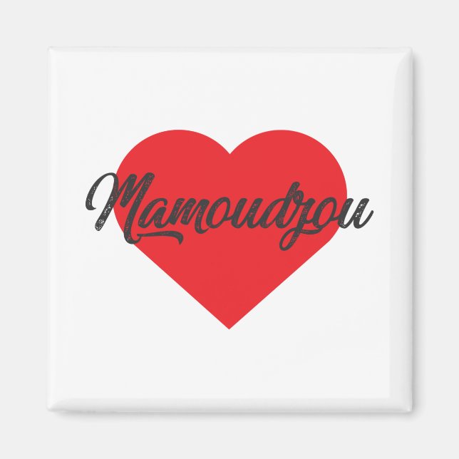 I Love Mamoudzou Magnet (Front)