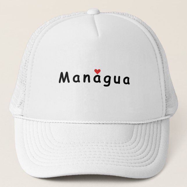 I love Managua Trucker Hat (Front)