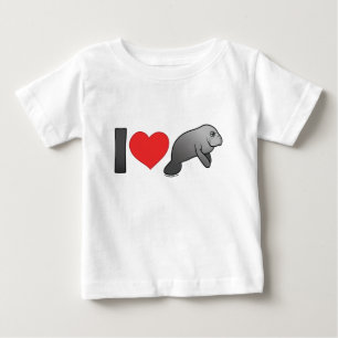 I Love Manatees Baby T-Shirt