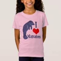 I Love Manatees Cute Beach Kids
