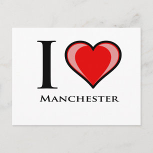 I Love Manchester Postcard