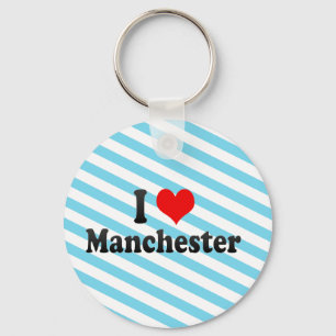 I Love Manchester, United Kingdom Key Ring