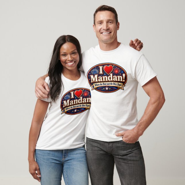 I LOVE Mandan T-shirt (Unisex)