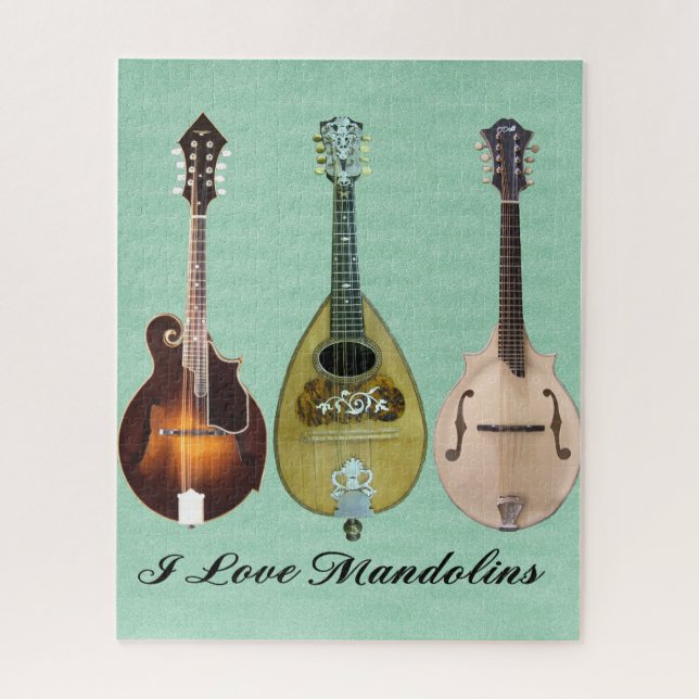 I LOVE MANDOLINS JIGSAW PUZZLE (Vertical)