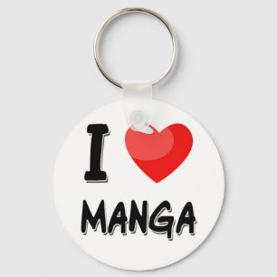 I LOVE MANGA keychain