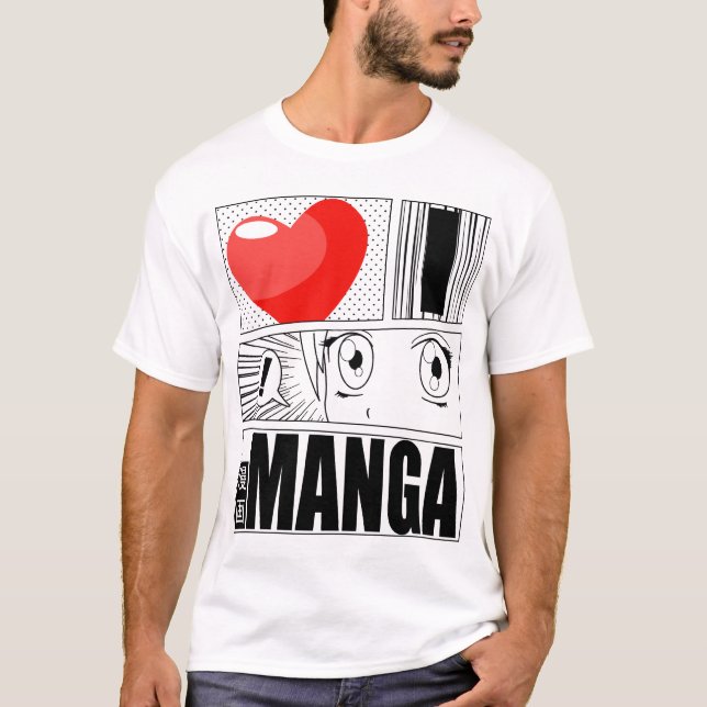 I LOVE MANGA T-shirt (Front)