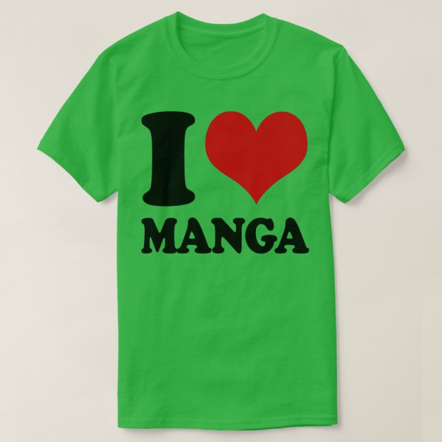 I Love Manga T-Shirt (Design Front)
