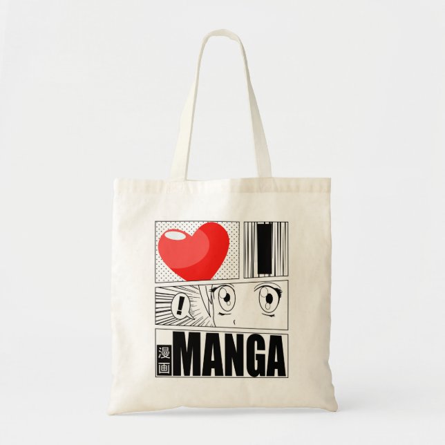 I LOVE MANGA tote bag (Front)
