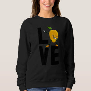 I Love Mango Sweet Dabbing Funny Mango Fruit Love Sweatshirt