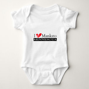 I Love Mankato Minnesota Baby Bodysuit