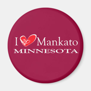 I Love Mankato Minnesota Magnet