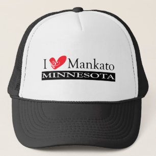 I Love Mankato Minnesota Trucker Hat