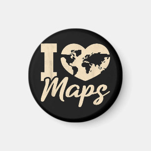 I Love Maps, Geography Magnet
