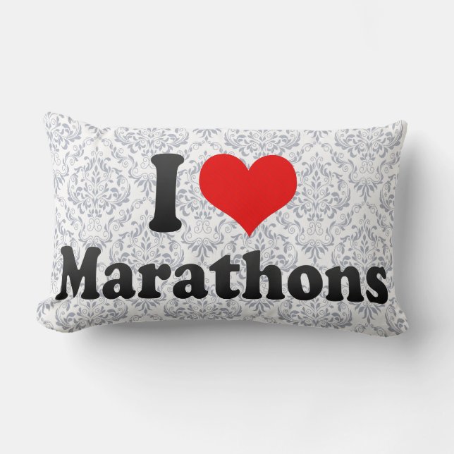I love Marathons Lumbar Cushion (Front)