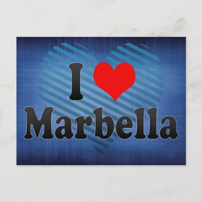 I Love Marbella, Spain Postcard (Front)