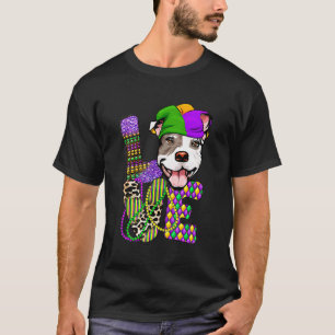 I Love Mardi Gras Festival Pitbull T-Shirt