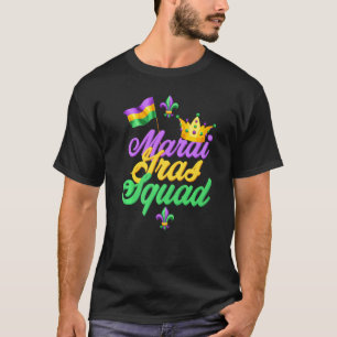 I love Mardi Gras flag crown Fleur de lis, Mardi G T-Shirt