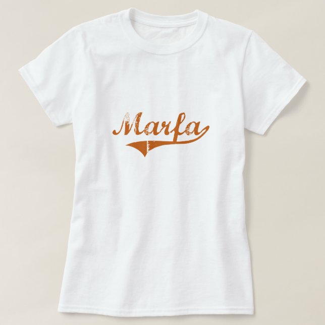 I Love Marfa Texas T-Shirt (Design Front)