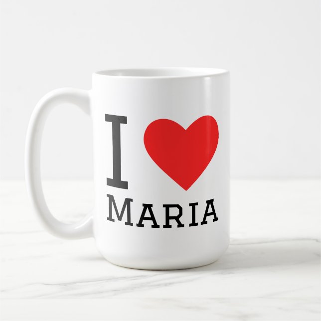 I love Maria  Coffee Mug (Left)