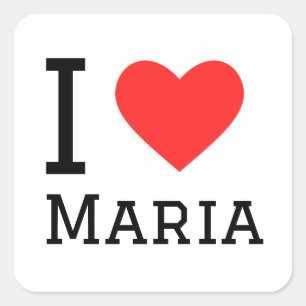 I love Maria Square Sticker