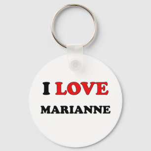 I Love Marianne Key Ring