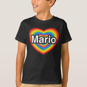 I love Mario. I love you Mario. Heart T-Shirt