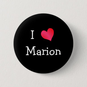 I Love Marion 6 Cm Round Badge