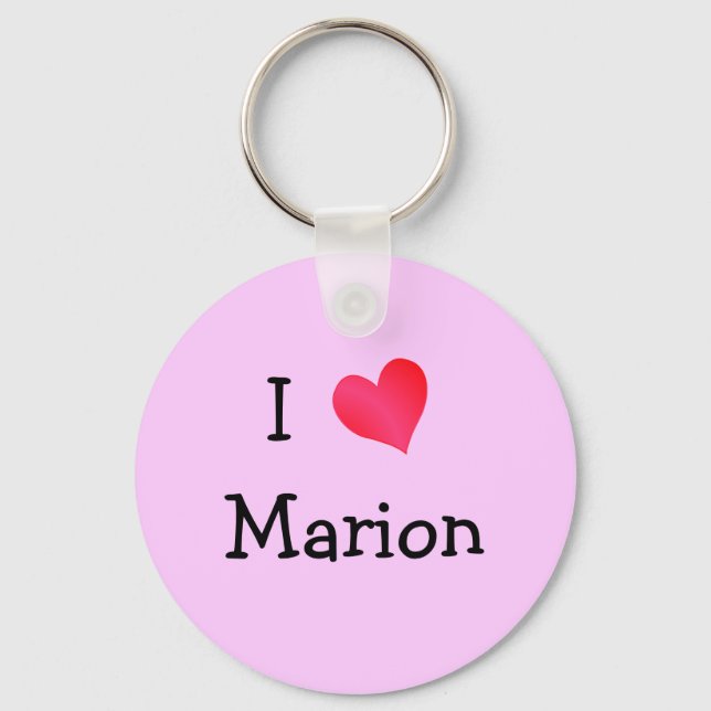 I Love Marion Key Ring (Front)