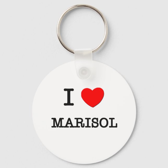 I Love Marisol Key Ring (Front)