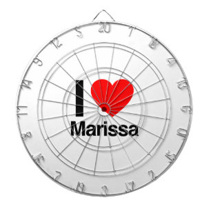 i love marissa dartboard