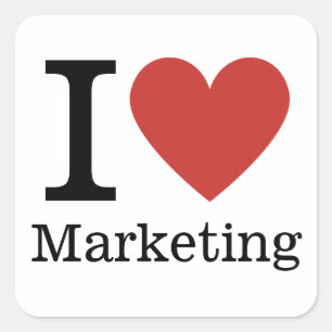 I ❤️ Love Marketing - Marketing Dept. - STICKER