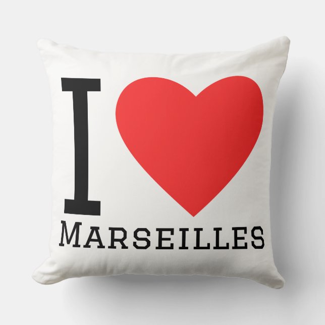 I love marseilles  cushion (Front)