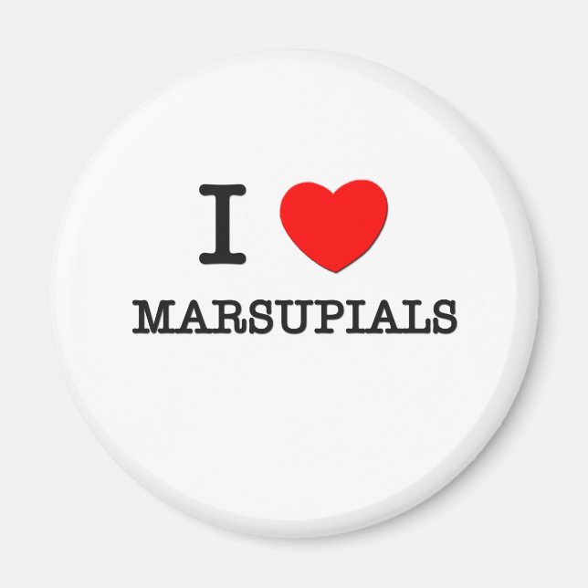 I Love Marsupials Magnet (Front)