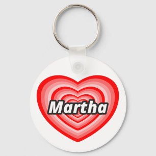 I love Martha Key Ring