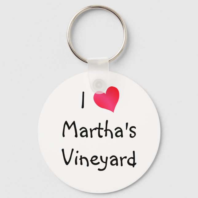 I Love Martha's Vineyard Key Ring (Front)