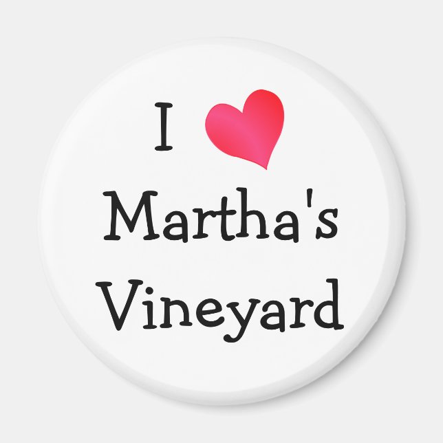 I Love Martha's Vineyard Magnet (Front)