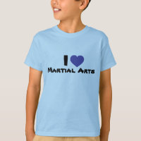 I love martial arts blue heart