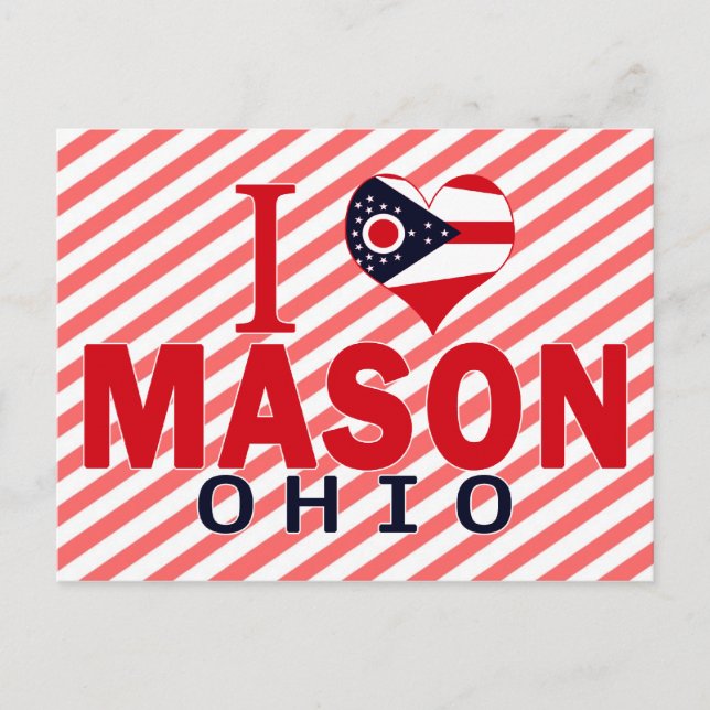 I love Mason, Ohio Postcard (Front)