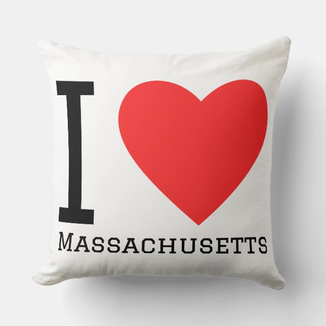 I love Massachusetts  Cushion (Front)