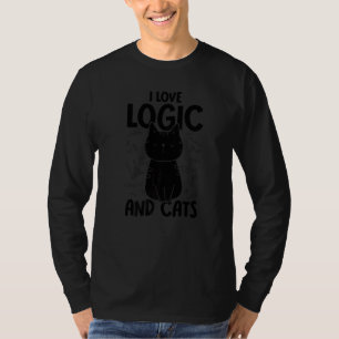 I Love Math and Cats Logic T-Shirt