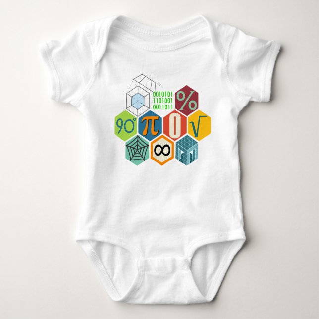 I love Math Baby Bodysuit (Front)