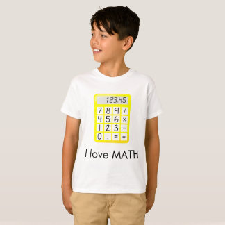 I love Math Calculator T-Shirt