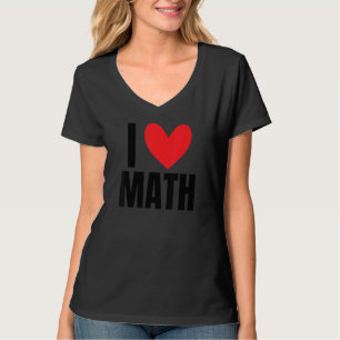 I Love Math Coach Teacher School Tutor Algebra Tri T-Shirt